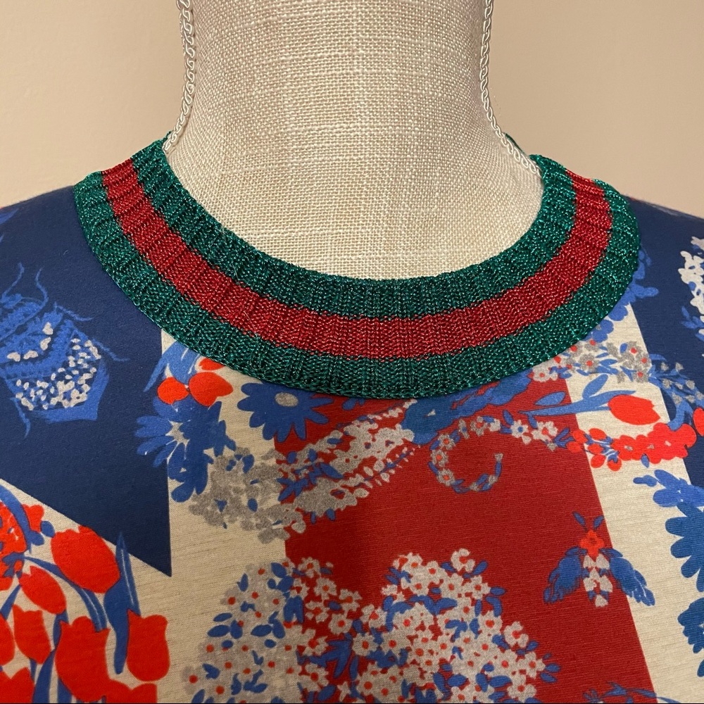 NWT Gucci floral print crewneck - Picture 4 of 11
